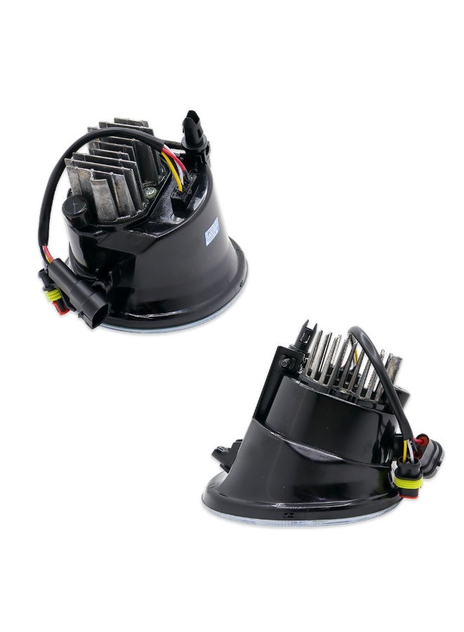 DLAA Pack of 2 Front Universal High Power Daytime Running TY4613L LED Fog Lamp with Turning Light Function, Wires & Switch Suitable for TY Cars | 1 Year International Warranty - Image 4